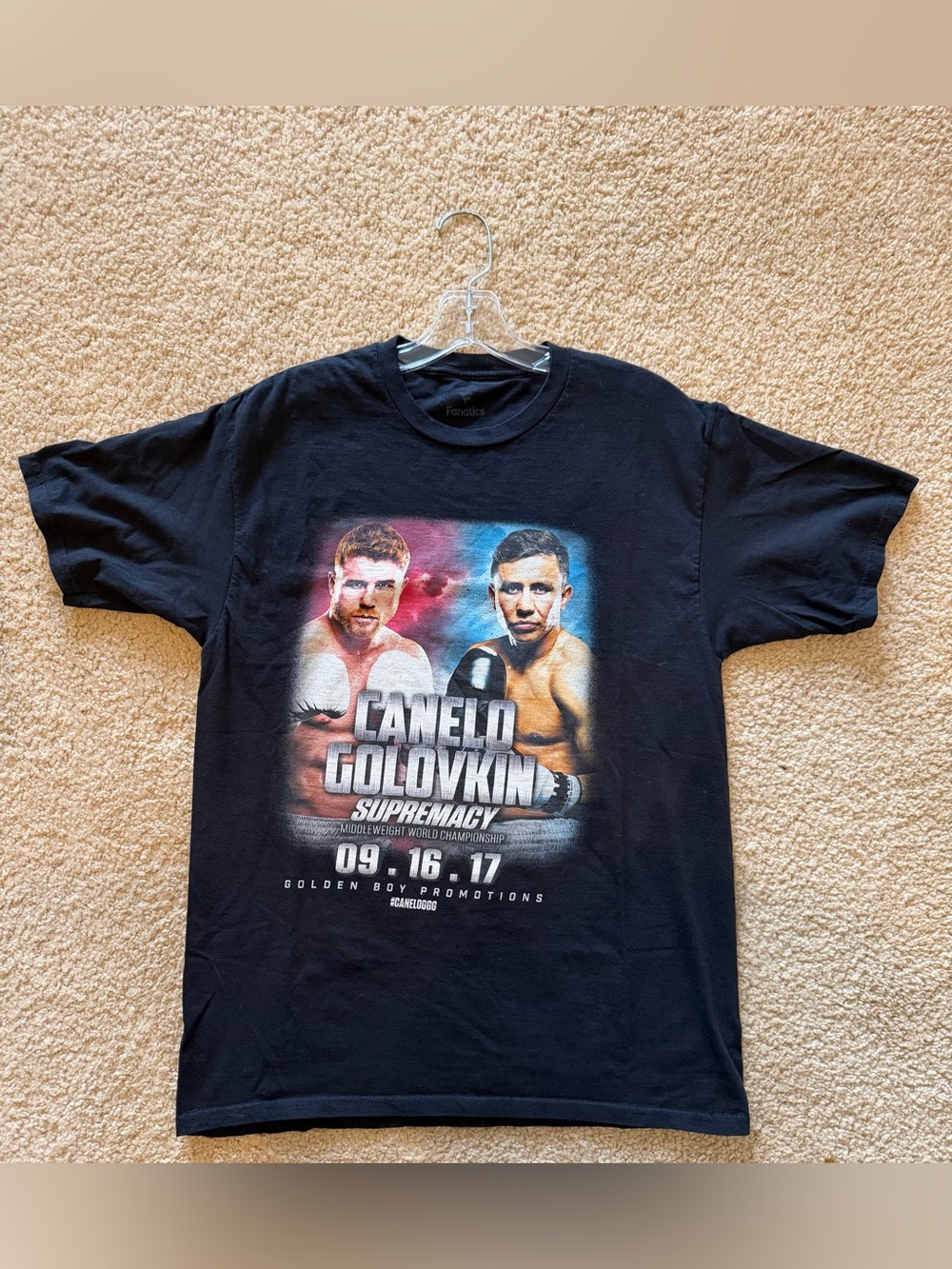 Canelo vs Golovkin 2017 Supremacy Fight Boxing T-Shirt Medium